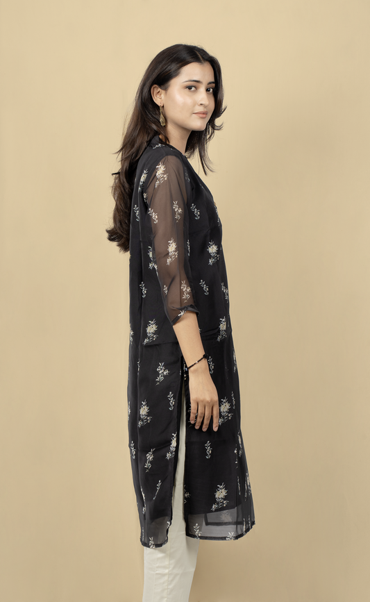 Digital Printed Kurti Organza