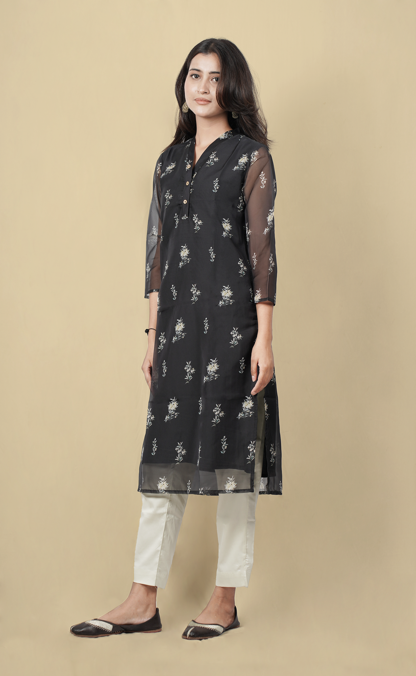 Digital Printed Kurti Organza