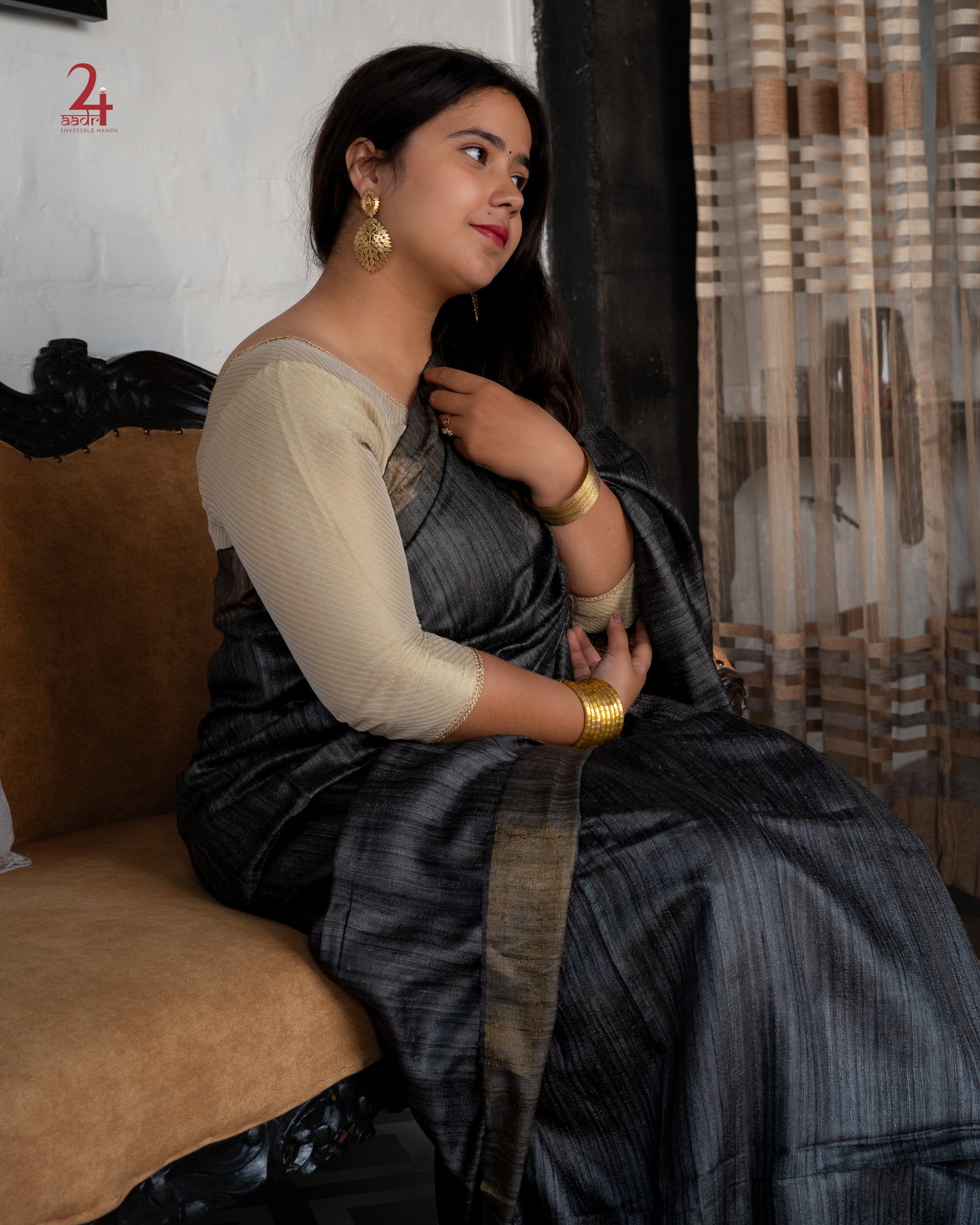 Tussar Ghiccha Handloom Saree