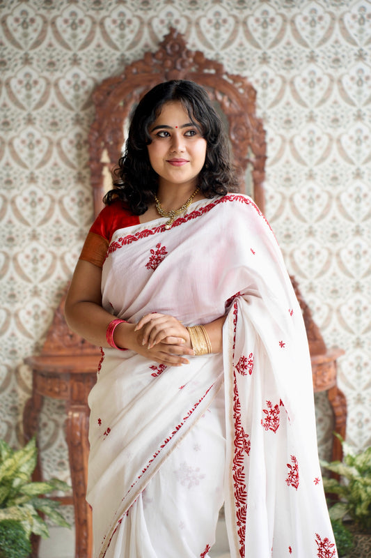 Chikankari Handworked Saree