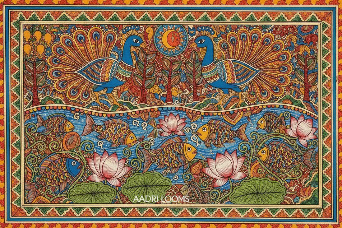 Madhubani Saree: Where India’s Ancient Art Finds a Living Canvas By Aadri Looms LLP