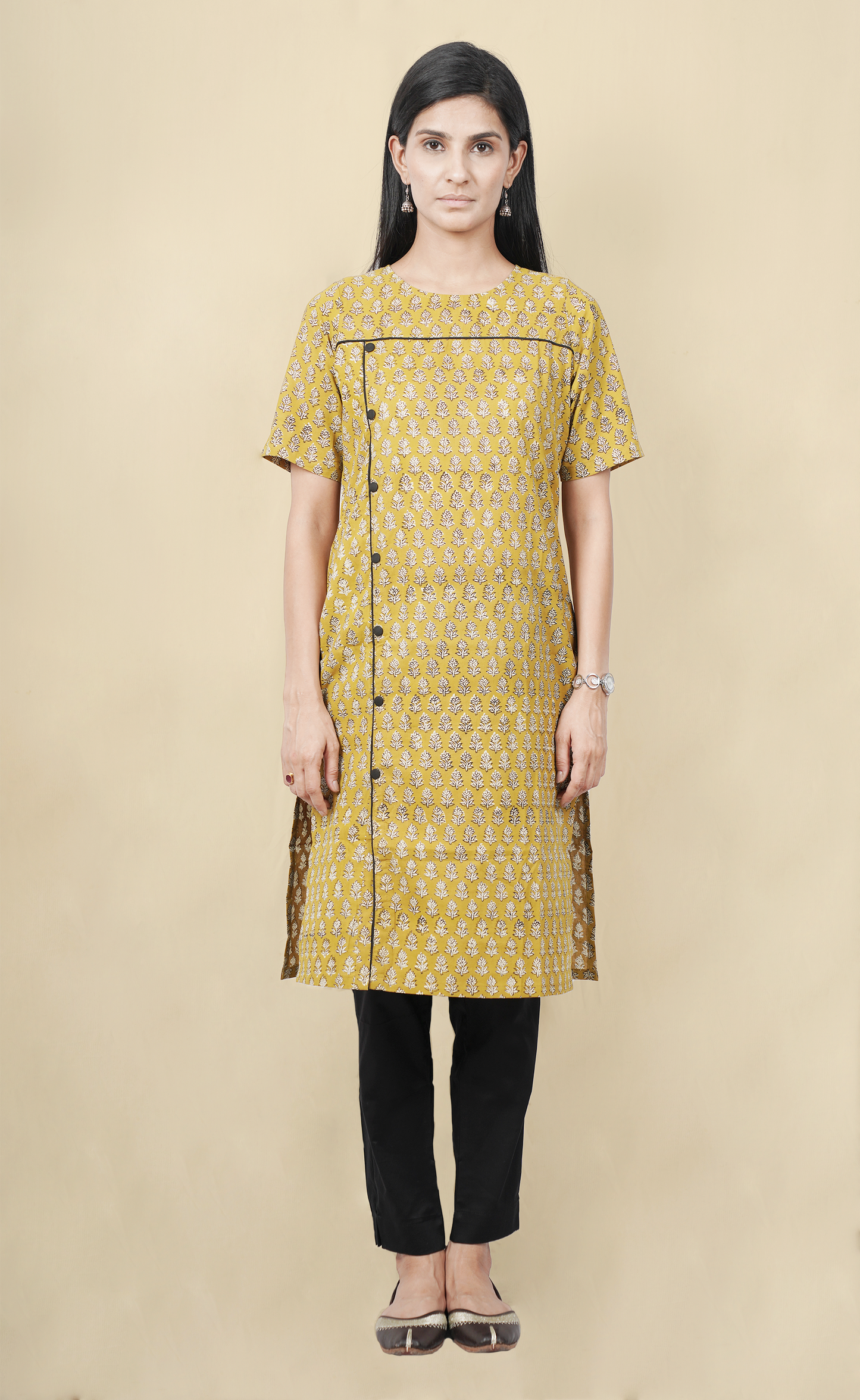 Cotton Handblocked Kurti