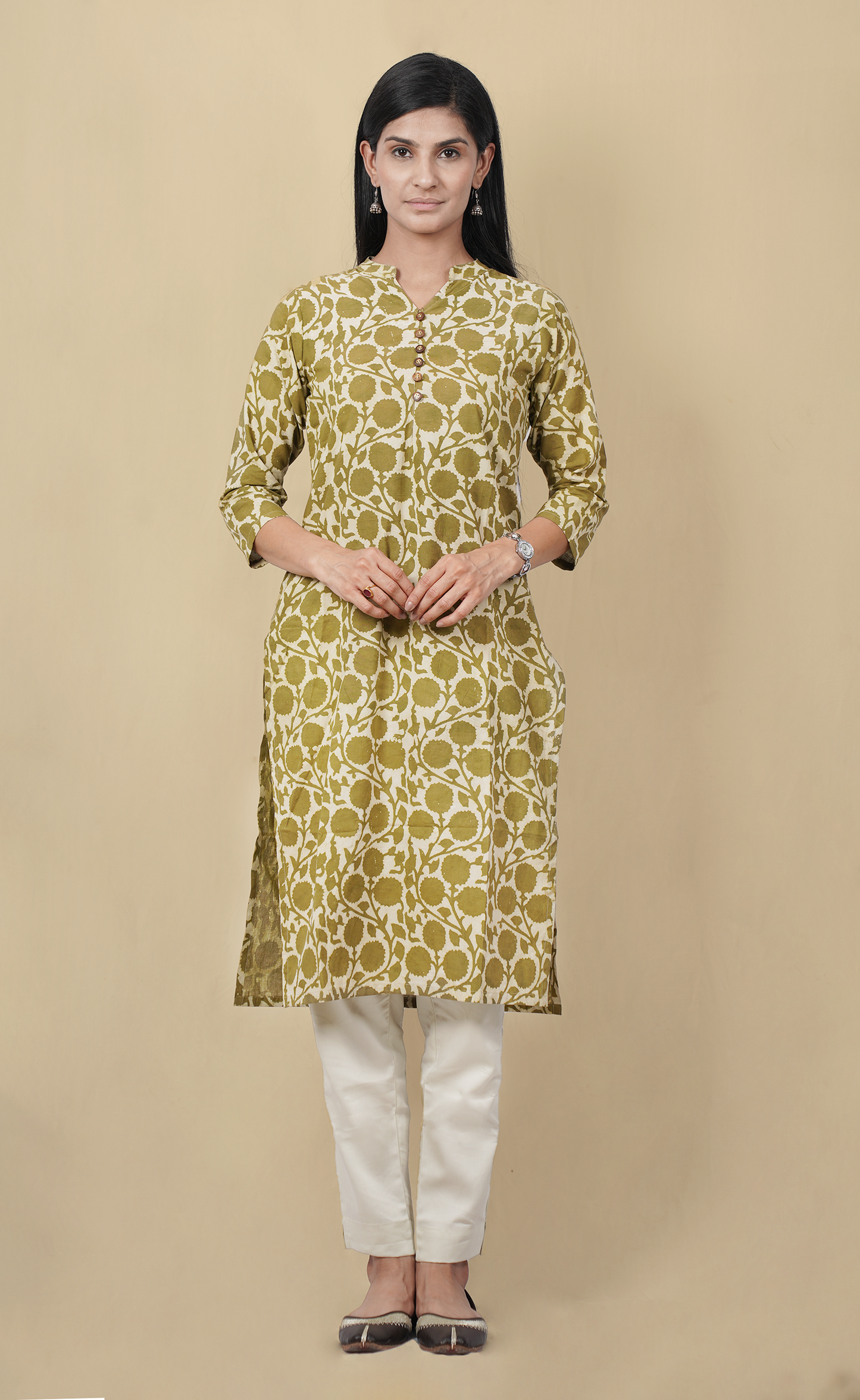 Cotton Handblocked Kurti