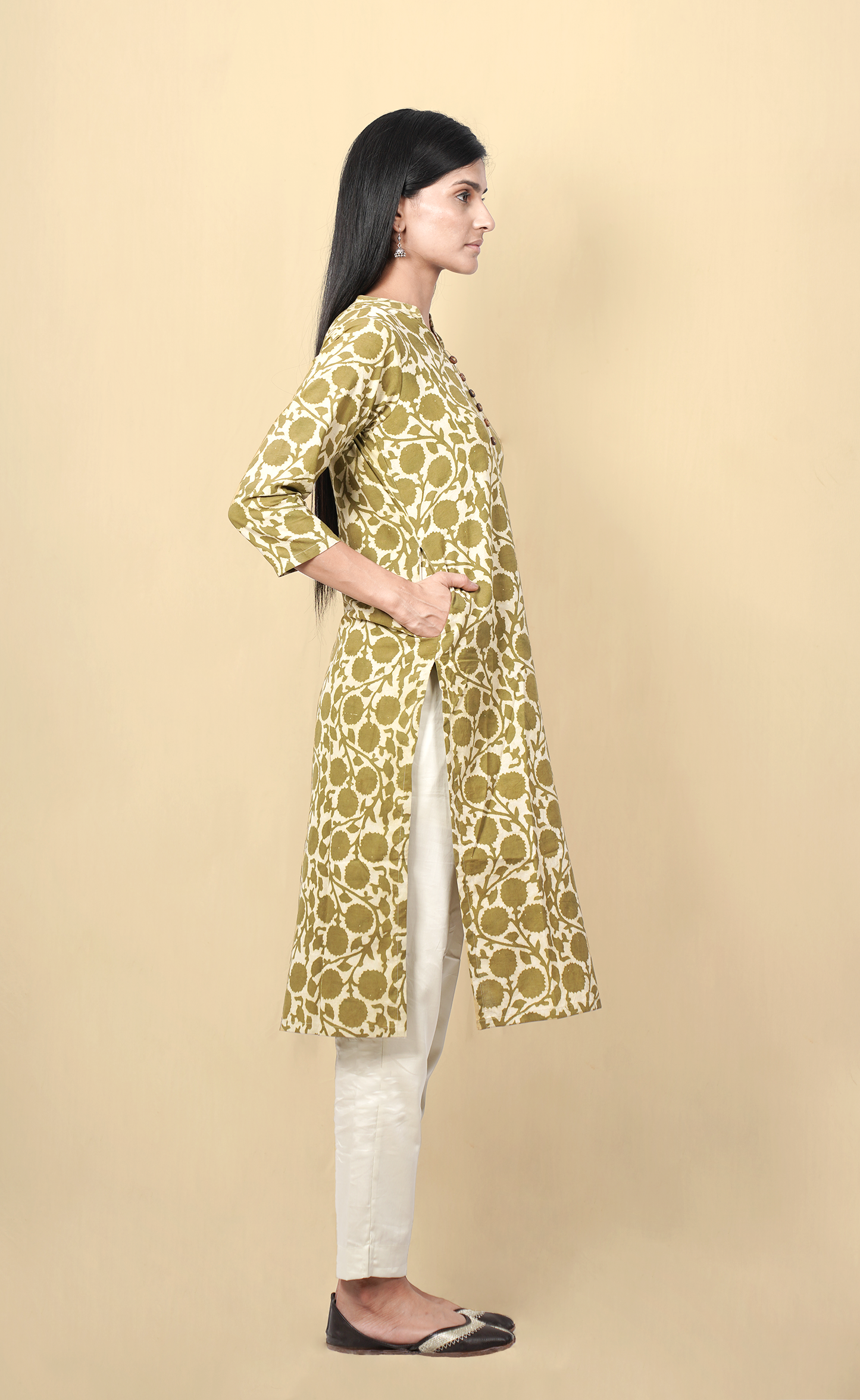 Cotton Handblocked Kurti