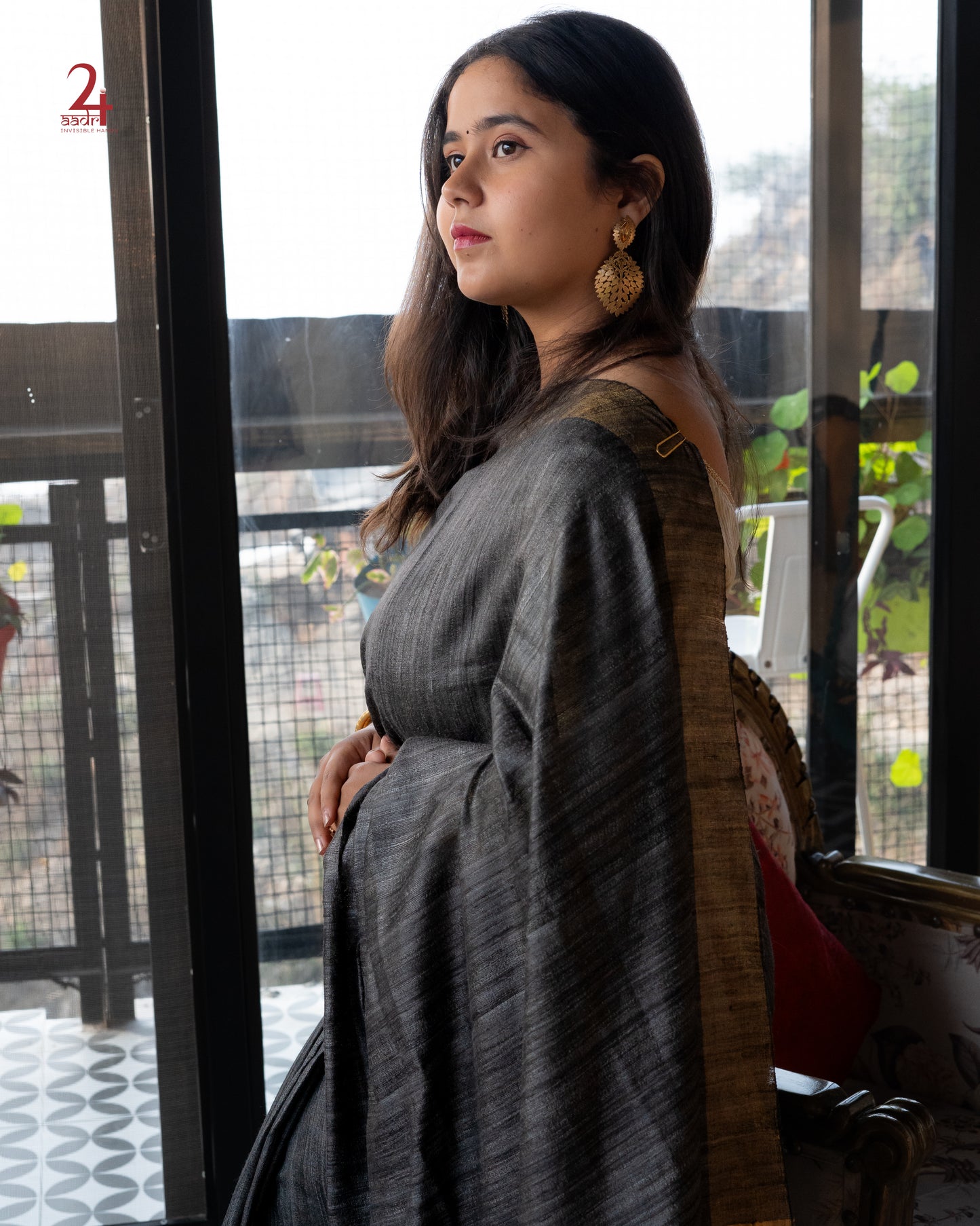 Tussar Ghiccha Handloom Saree