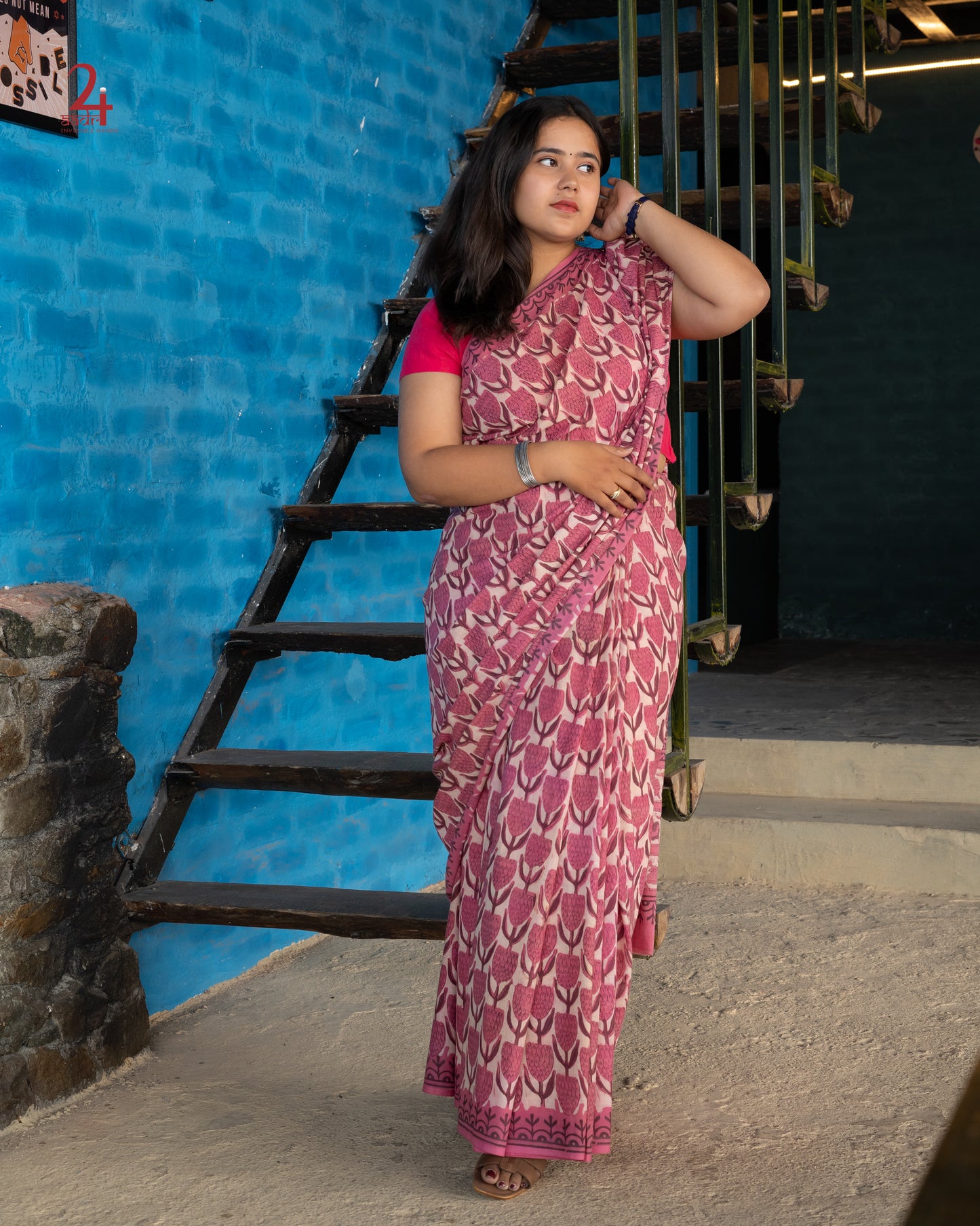 MUL COTTON VANASPATI SAREE