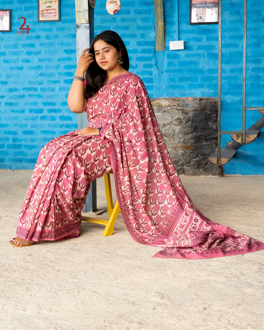MUL COTTON VANASPATI SAREE